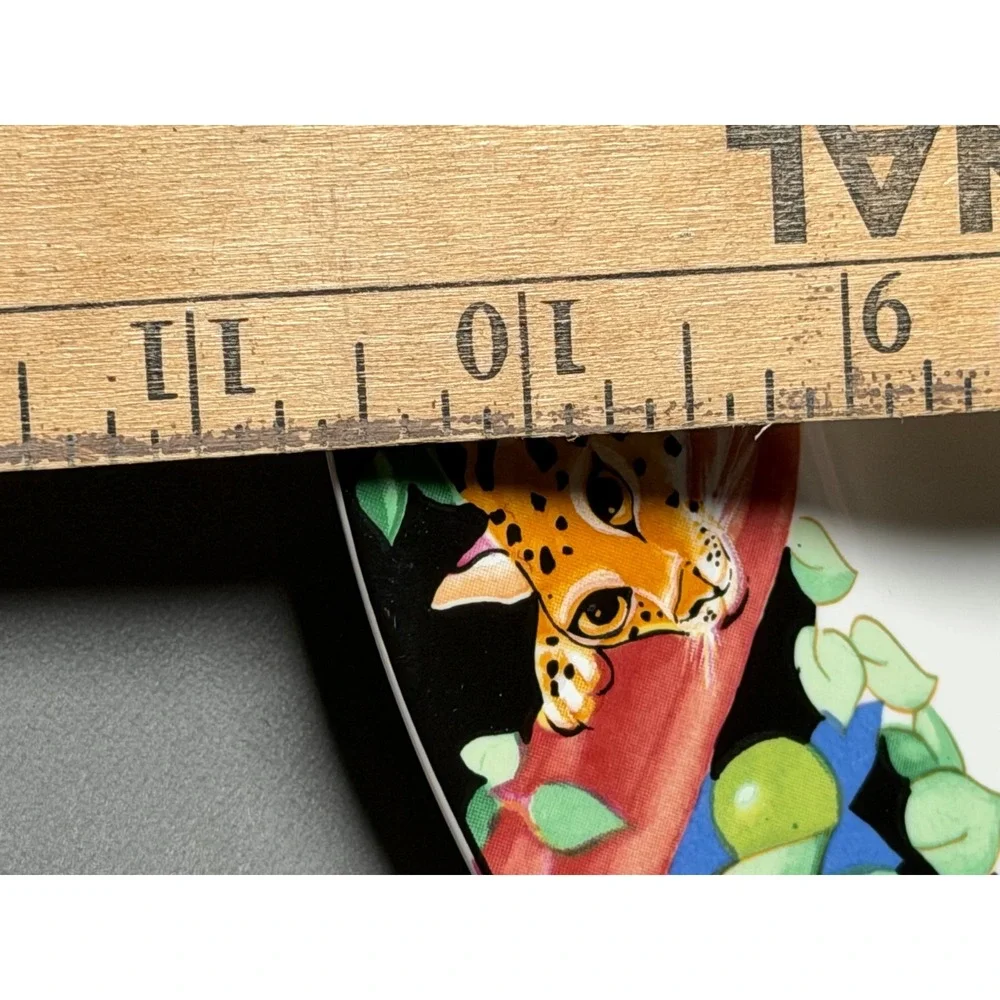 Sakura Vitromaster Rain Forest Dinner Plate Sue Zipkin 1993 Jungle Leopard Zebra - Picture 8 of 8